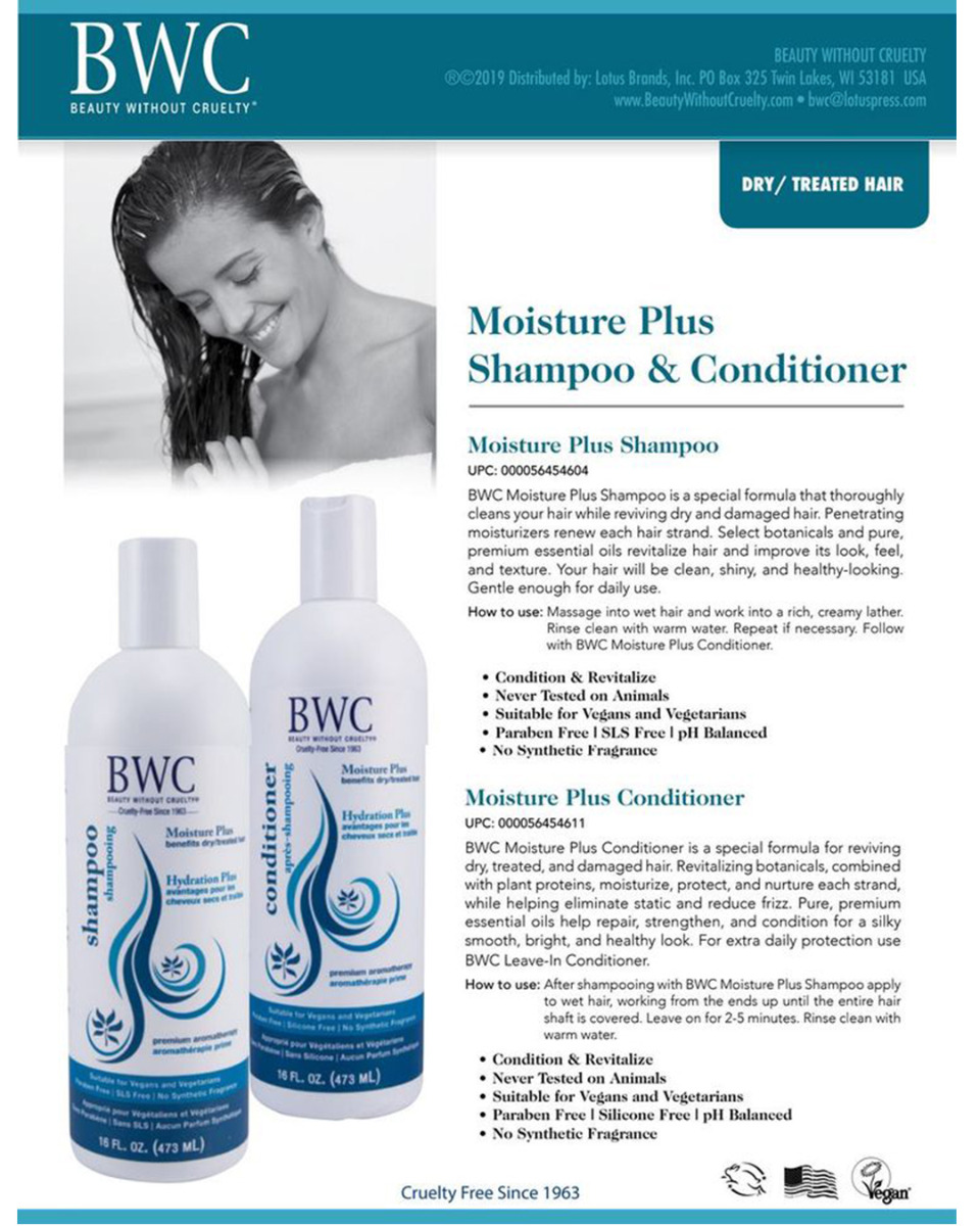 BWC Moisture Plus for Dry & Damaged Hair